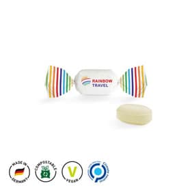 Bonbon Wickler, kompostierbar, Eiskristall Bonbon, Oval