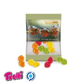 Minitüte, 15 g, kompostierbare Folie, Trolli Fruchtgummi Brillen