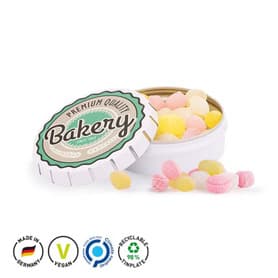 Quick Box, Frucht Mix Bonbon, Micro, weiß