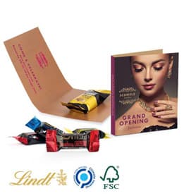Werbekarte Midi , Lindt HELLO Mini Sticks