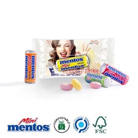 Werbeträger Mentos Mini Kaudragee Rolle, Fruit Mix