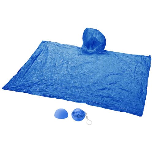Xina Regenponcho in ballförmiger Hülle mit Schlüsselanhänger
