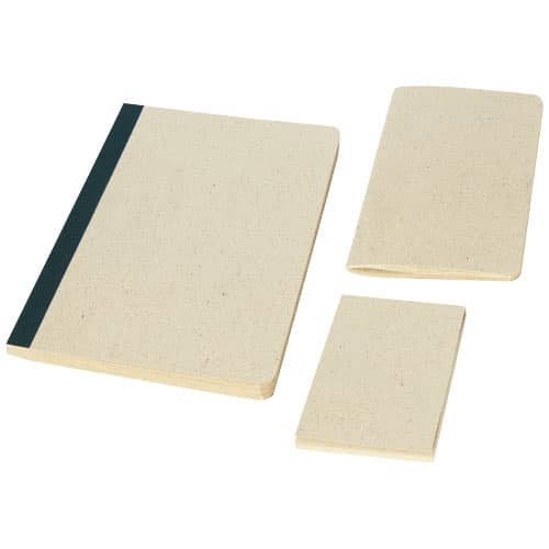 Verde 3-tlg. Geschenkset mit Schreibwaren aus Graspapier