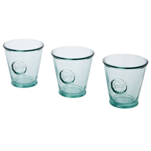 Copa 250 ml 3-teiliges Set aus recyceltem Glas