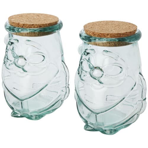 Airoel 2-teiliges Behälterset aus recyceltem Glas