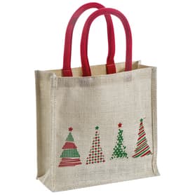 Weihnachtstasche aus Jute