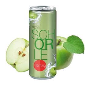 Apfelspritzer Fullbody transp. (Pfandfrei, Export)