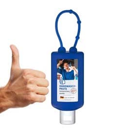 Handwaschpaste, 50 ml Bumper blau, Body Label (R-PET)