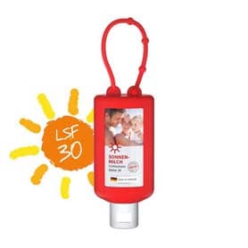 Sonnenmilch, 50 ml Bumper rot, Body Label (R-PET)