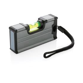 Wasserwaage im Taschenformat mit Magnet, grau