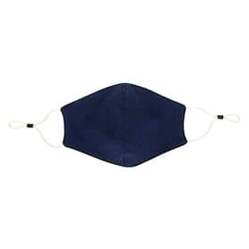 Wiederverwendbare 2-lagige Baumwoll-Gesichtsmaske, navy blau