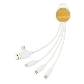 Ontario 6-in-1 rundes Kabel, weiß