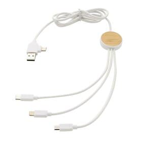 Ontario 1,2m 6-in-1 Ladekabel, weiß