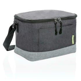 Zweifarbige RPET Kühltasche, grau