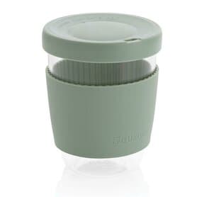 Ukiyo Borosilikatglas mit Silikondeckel & Sleeve, grün