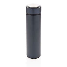 Vakuum Stainless Steel Flasche mit gebürstetem Metalldeckel, blau