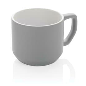 Moderne Keramiktasse, grau