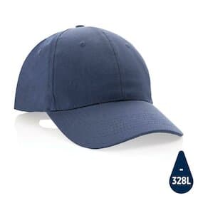 Impact 6 Panel Kappe aus 190gr rCotton mit AWARE™ Tracer, navy blau