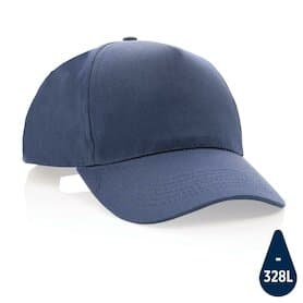 Impact 5 Panel Kappe aus 190gr rCotton mit AWARE™ Tracer, navy blau