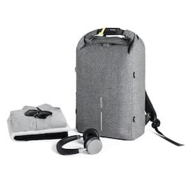 Urban schnitthemmender Anti-Diebstahl-Rucksack, grau