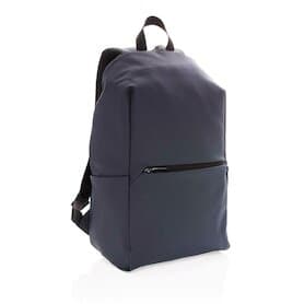 Schicker PU 15.6" Laptop-Rucksack, navy blau