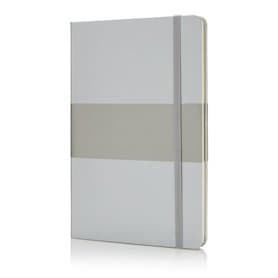 Deluxe Hardcover A5 Notizbuch, silber