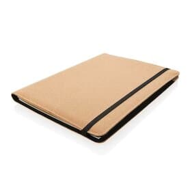 Deluxe Kork Portfolio A4 mit Stift, braun