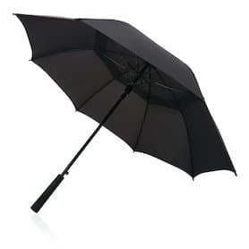 Tornado 23” Sturm Regenschirm, schwarz