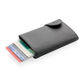 C-Secure RFID Kartenhalter und Geldbörse, schwarz