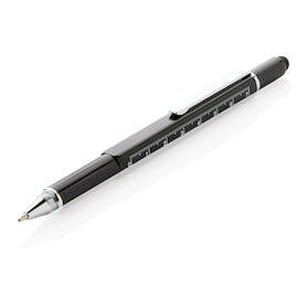 5-in-1 Aluminium Tool-Stift, schwarz