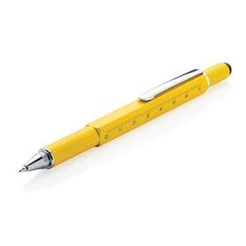 5-in-1 Aluminium Tool-Stift, gelb