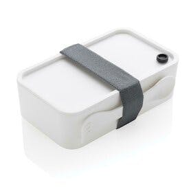 PP Lunchbox mit Göffel, weiß