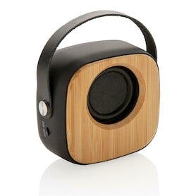 Bambus 3W Wireless Fashion Speaker, schwarz