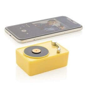 Mini Vintage kabelloser 3W Lautsprecher, gelb