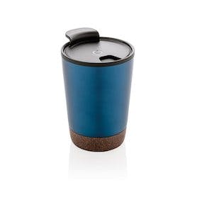 Kork Kaffeebecher, blau