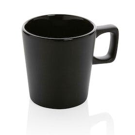 Moderne Keramik Kaffeetasse, schwarz