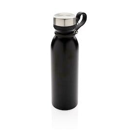 Kupfer-Vakuumisolierte Flasche mit Trageriemen, schwarz