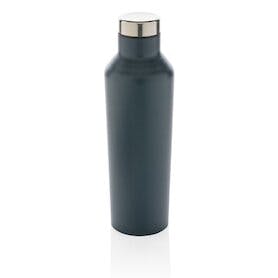 Moderne Vakuum-Flasche aus Stainless Steel, blau