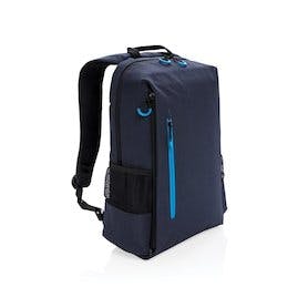 Lima 15,6" RFID & USB Laptop-Rucksack, PVC-frei, navy blau