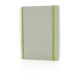 Deluxe A5 Notizbuch mit Spiralbindung, grün