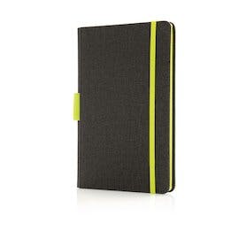 Deluxe A5 Notizbuch mit Stiftehalter, grün