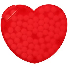 Pfefferminzbonbons Heart aus Kunststoff
