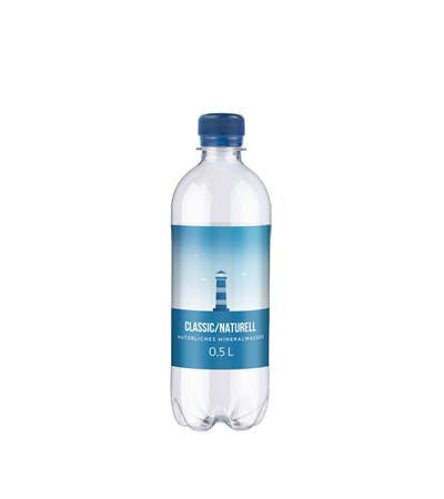 Wasserflasche TUBE 0,5 L aus recyceltem Kunststoff